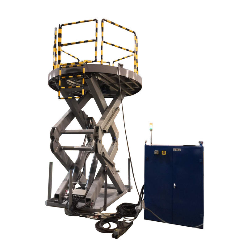Capacità 6000 kg Europa Standard CE EN1570-1 Piattaforma di sollevamento idraulica a forbice con maniglia
